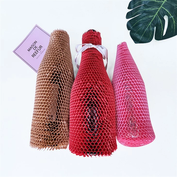 Honeycomb Paper Sleeve For Wine Bottles factory